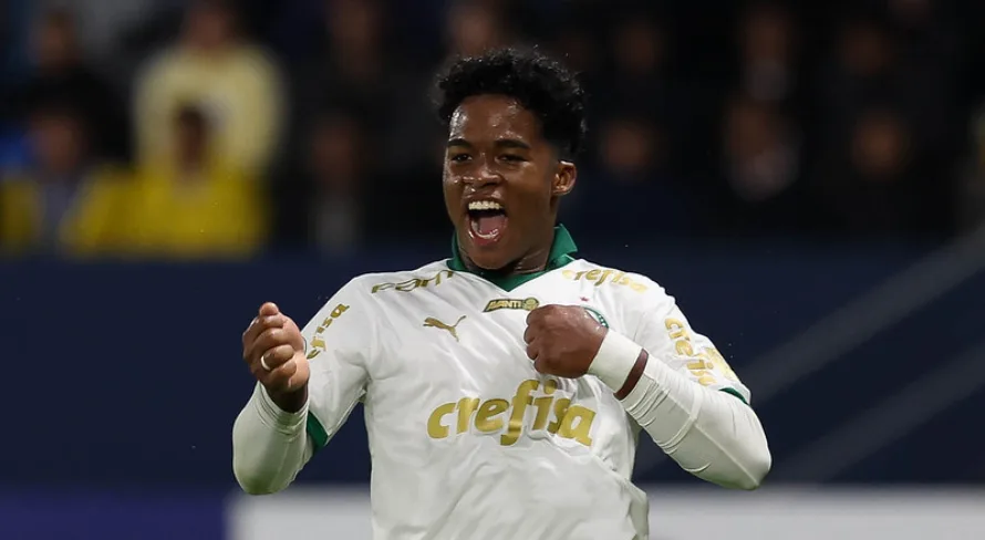 Dois gols marcados por Endrick não contam em acordo do Real Madrid com o Palmeiras