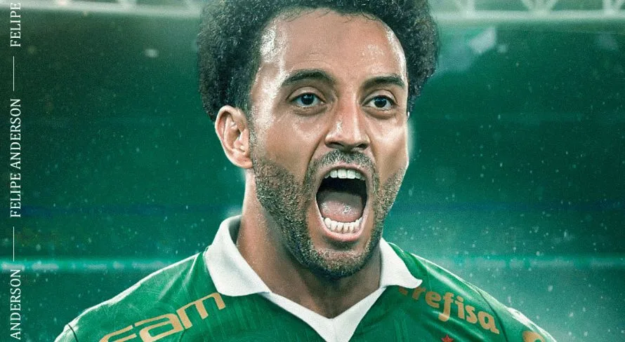 Palmeiras anuncia Felipe Anderson como novo reforço