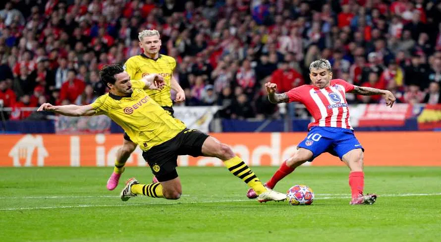 Superior, Atlético de Madrid vence o Borussia Dortmund na Champions League
