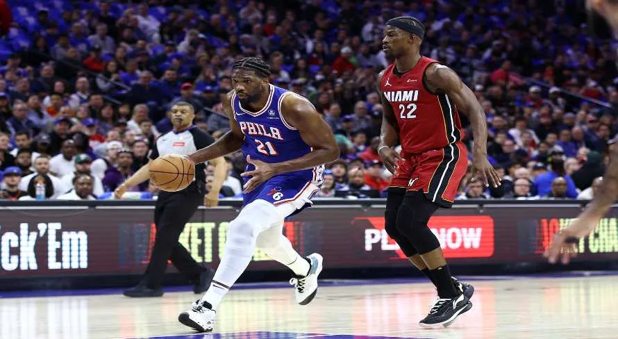 NBA: com um show de Embiid, 76ers superam Heat e avançam aos playoffs