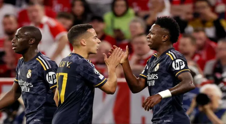 Vini Júnior marca para o Real Madrid contra o Bayern de Munique na Champions; veja