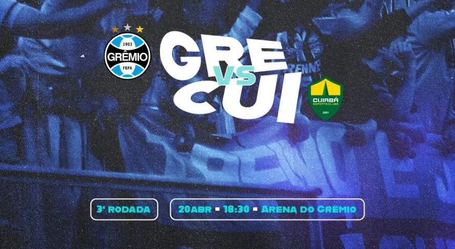 Grêmio x Cuiabá: onde assistir ao jogo do Brasileirão Série A