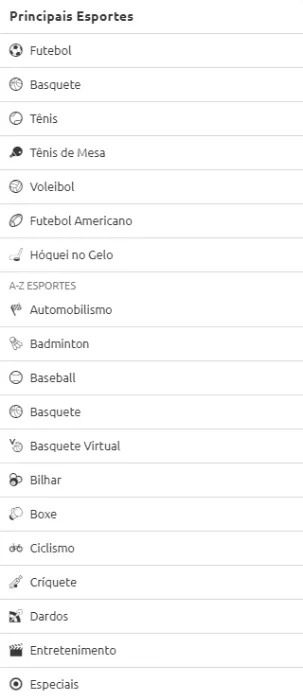 Quais Esportes Estão Disponíveis na Betboo
