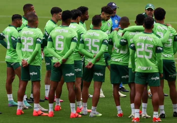 Palmeiras faz último treino no Equador e Abel Ferreira avalia mudanças para partida de hoje pela Libertadores   