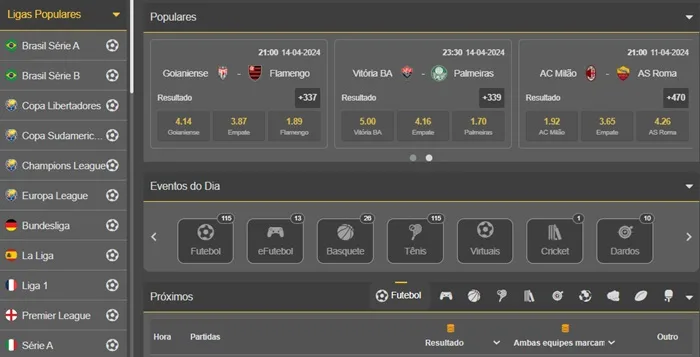 Vaidebet Apostas reprodução de tela do site Vaidebet