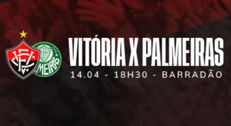 Vitória x Palmeiras: onde assistir ao Brasileirão Série A AO VIVO