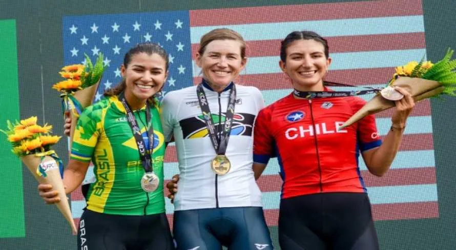 Brasileira conquista a prata no pan-americano de ciclismo