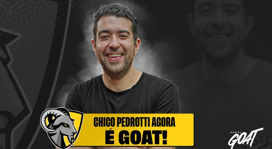 Canal GOAT anuncia a contratação do youtuber Chico Pedrotti