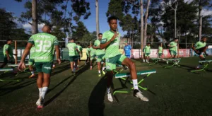 Lavieri prevê grandes mudanças na escalação do Palmeiras com o desfalque de Estêvão