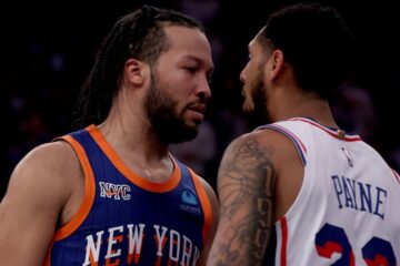 Jogadores de Knicks e 76ers