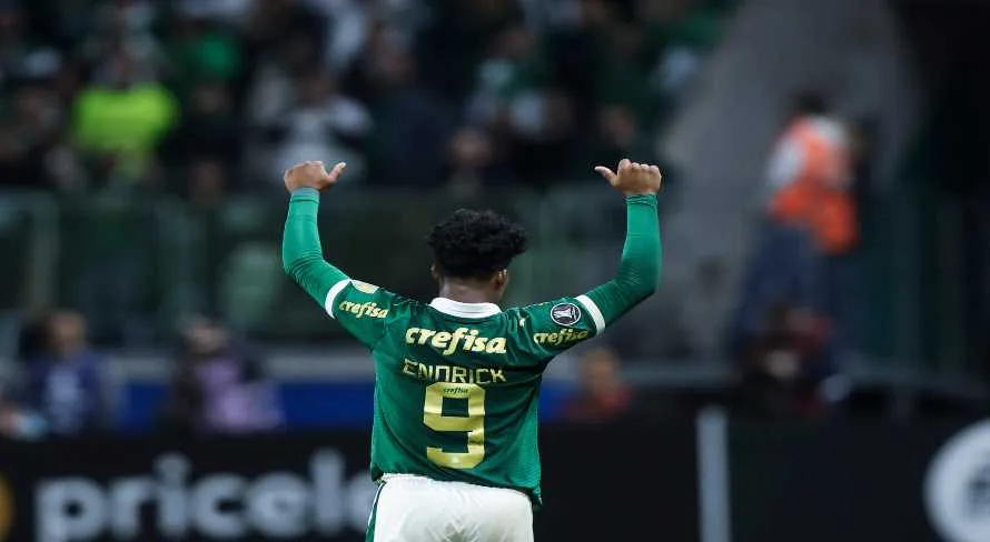 Endrick se despede do Palmeiras com empate na Copa Libertadores