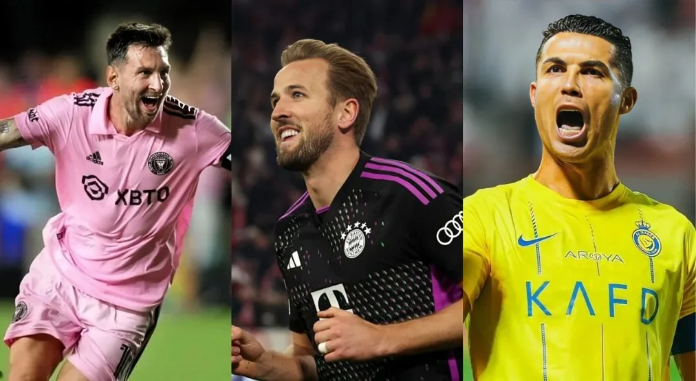 Harry Kane elege melhor finalizador entre Messi e Cristiano Ronaldo