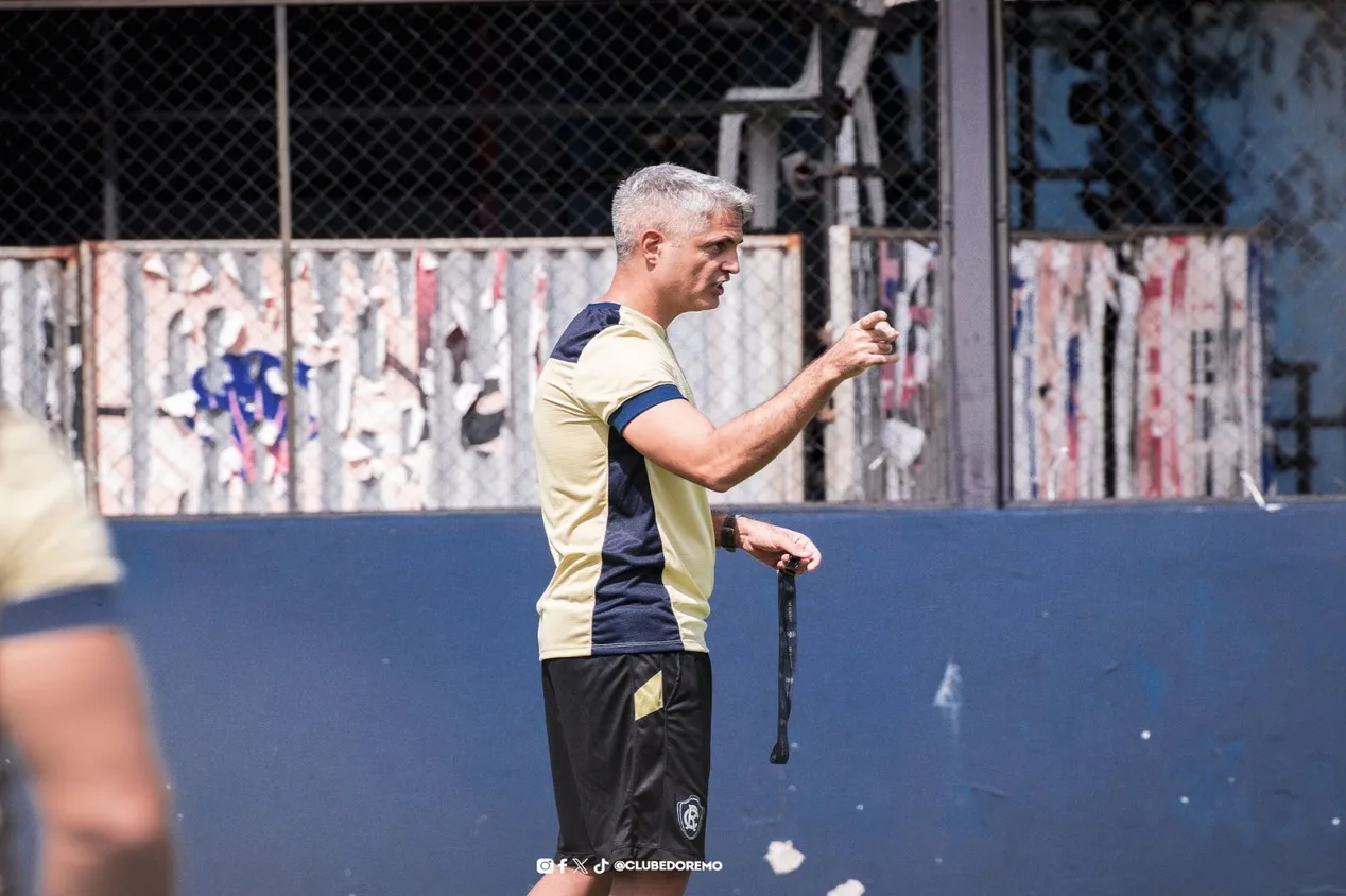 Remo muda time e estreia técnico Rodrigo Santana; veja a provável escalação