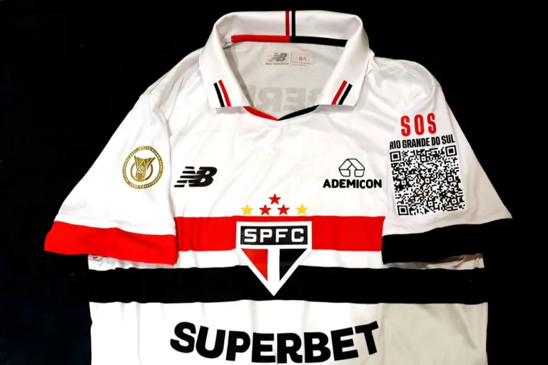 SPFC anuncia novidade na camisa para doações a vitímas de enchentes no RS