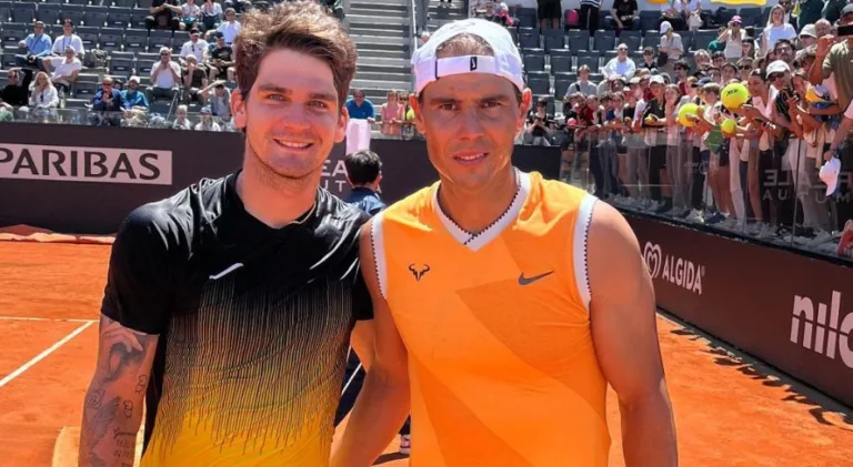 Thiago Wild treina com Rafael Nadal às vésperas do Masters de Roma