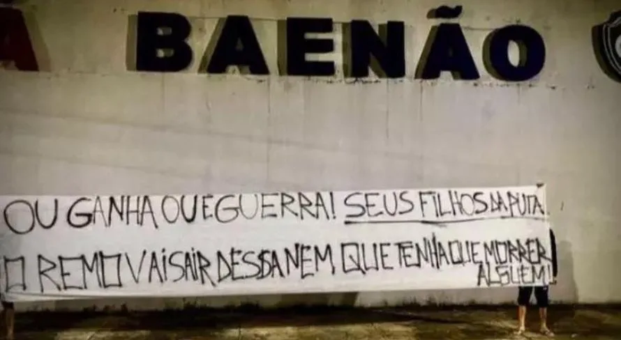 Torcedores fazem ameaças contra o Remo na porta do Baenão