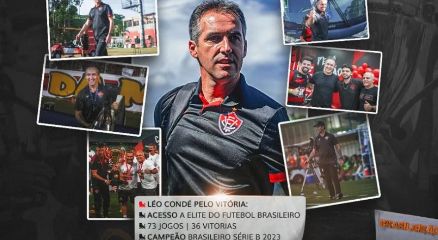 Vitória anuncia demissão do técnico Léo Condé; veja os detalhes