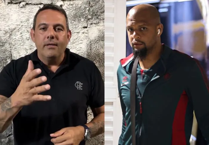 Ex-diretor do Flamengo detona Felipe Melo após o jogador agredir funcionário do Atlético-GO; veja
