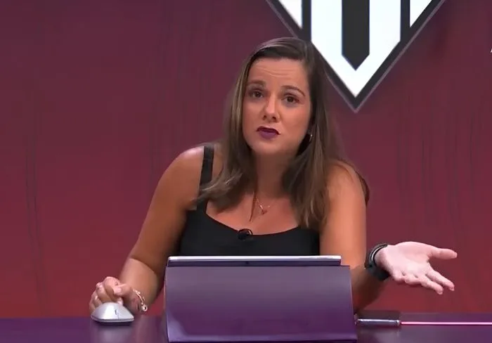 Apresentadora do Sportv dá ‘esculacho’ em Guga após lateral do Fluminense dar tapa em câmera