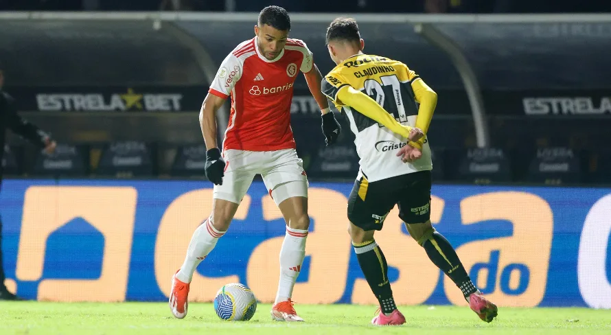 Internacional cede empate para o Criciúma no Brasileirão Série A