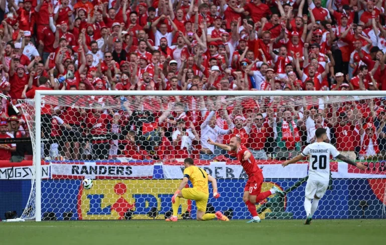 Dinamarca empate com a Eslovênia na estreia das seleções na Eurocopa com gol de Eriksen