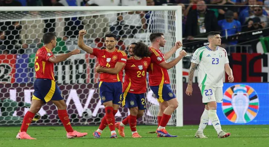 Espanha supera a Itália e conquista classificação para o mata-mata da Eurocopa