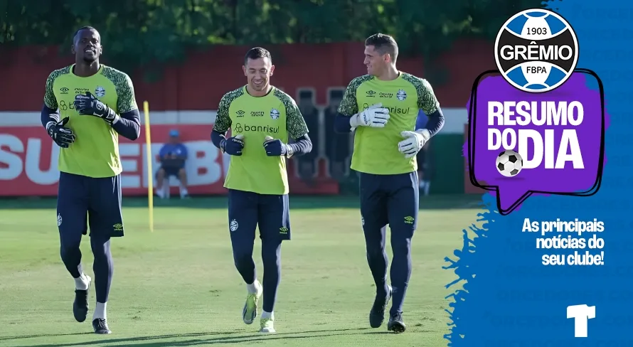 Grêmio hoje (13): Rafael Cabral titular, Arena em setembro e mais notícias