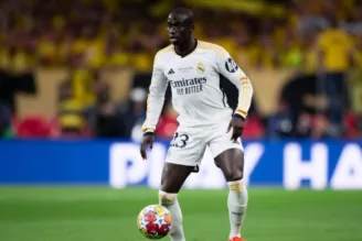 Mendy em campo pelo Real Madrid
