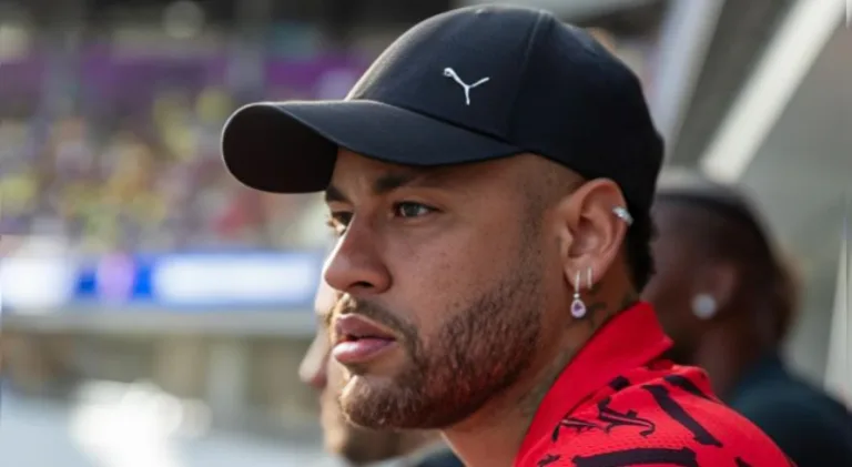 Neymar alfineta PVC antes de Paraguai x Brasil na Copa América