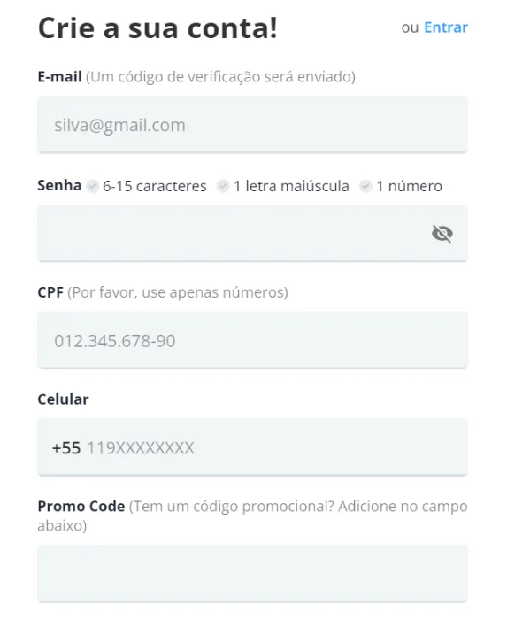 Como é o cadastro na Novibet