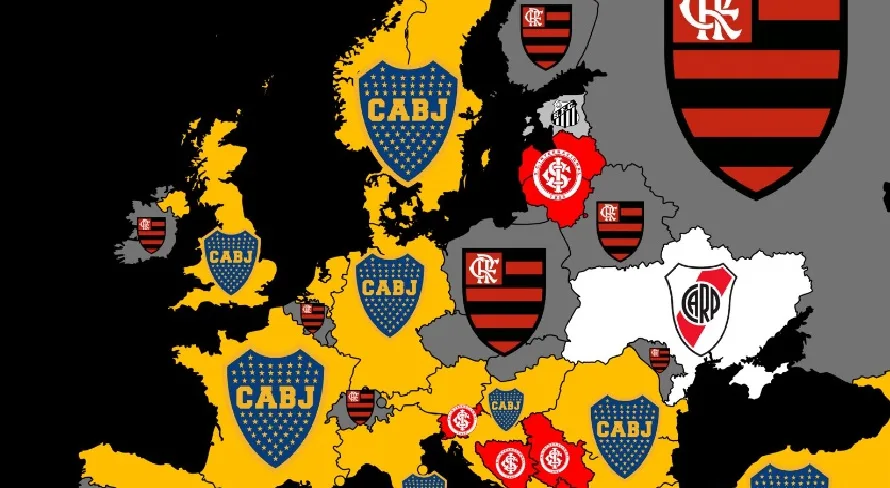 Pesquisa mostra times brasileiros mais procurados no Google na Europa