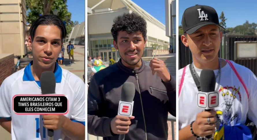 Torcedores americanos apontam times brasileiros mais conhecidos