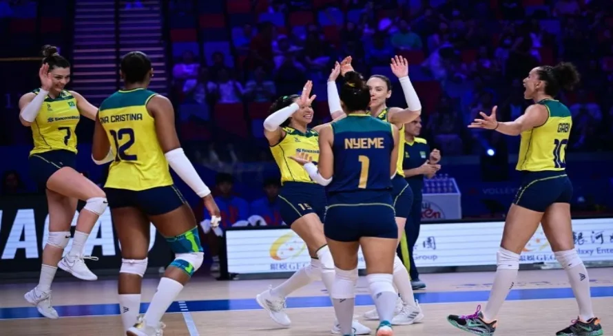 Brasil vence Tailândia e segue invicto na Liga das Nações feminina