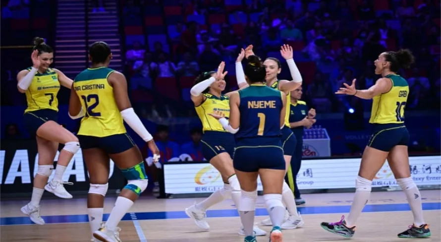 Brasil vence a Itália no tie-break na Liga das Nações Feminina de Vôlei