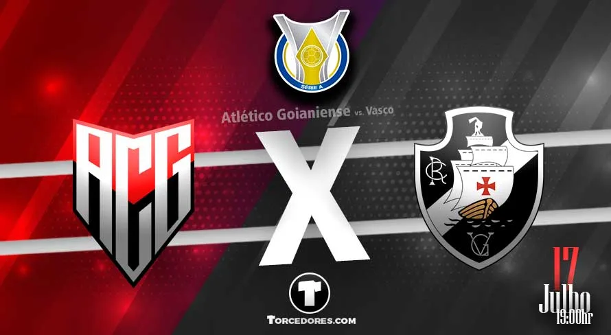 Atlético-GO x Vasco: acompanhe ao vivo o jogo da 17ª rodada do Brasileirão Série A