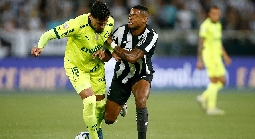 Botafogo recebe Palmeiras em duelo de líderes pelo Brasileirão