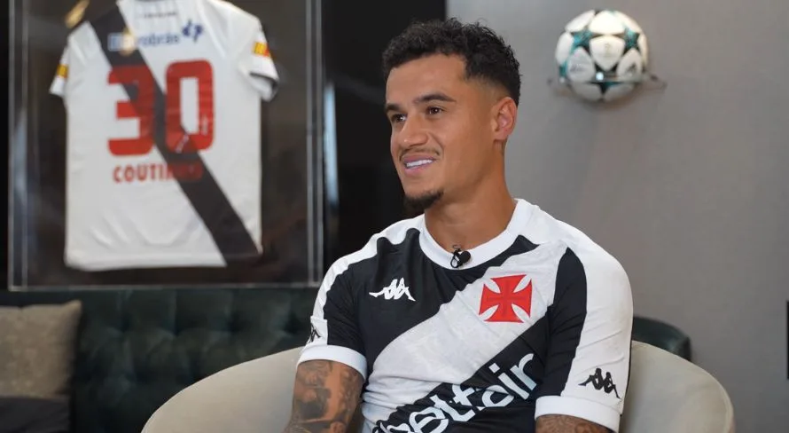Philippe Coutinho fala pela primeira vez sobre sua volta ao Vasco: “É um sentimento de muita felicidade”