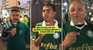 Torcedores do Palmeiras cravam os times rebaixados no Brasileirão 2024