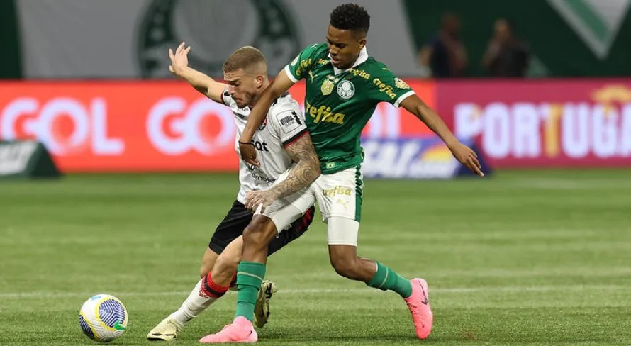 Palmeiras diagnostica nova lesão no meia-atacante Estêvão; saiba mais