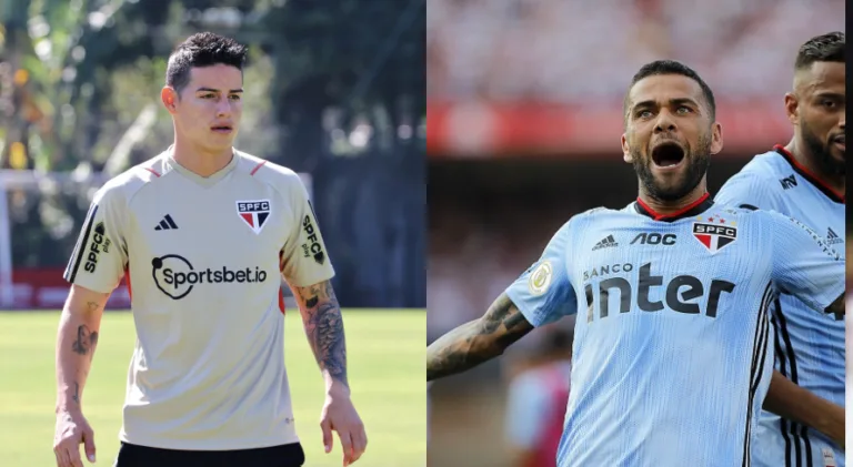 Tironi compara trajetórias de Daniel Alves e James Rodríguez no SPFC