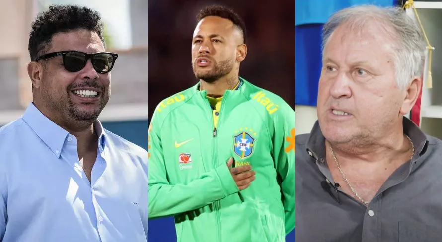 Neymar, Ronaldo e Zico elegem o melhor jogador que viram jogar