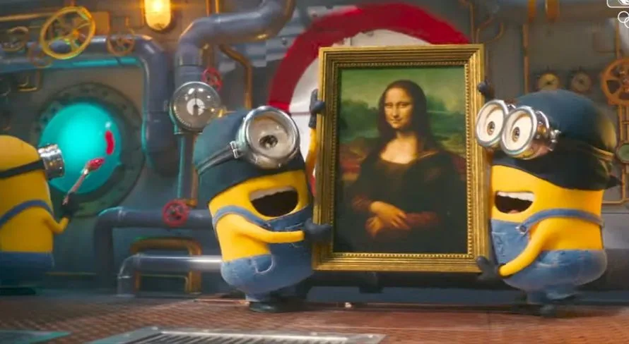 Minions roubam Mona Lisa na abertura das olimpíadas; entenda