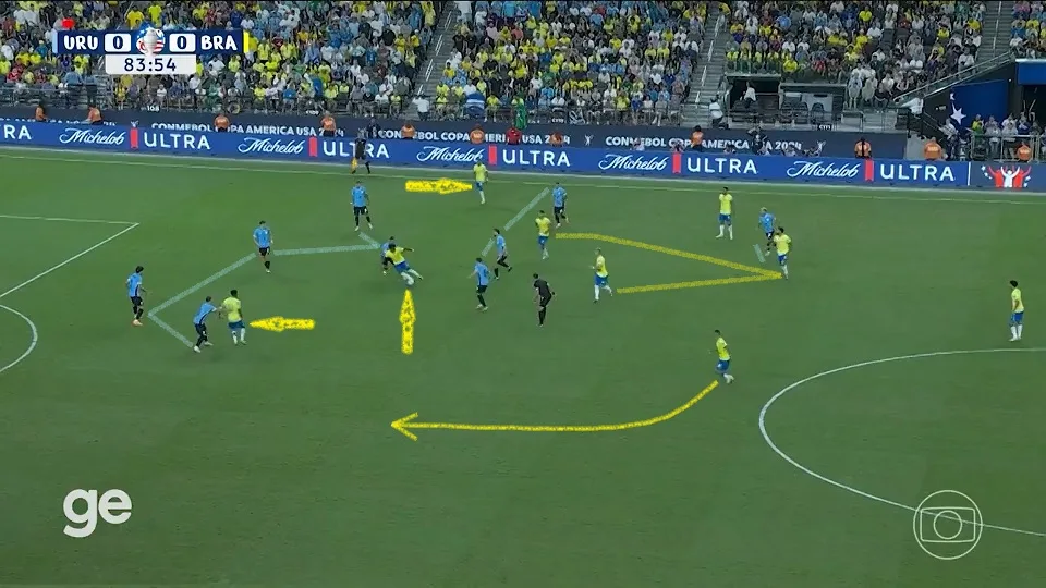 Seleção brasileira encontra dificuldades para furar a retranca do Uruguai