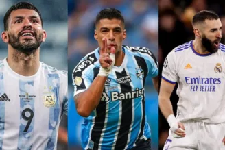 Suárez, Benzema e Aguero