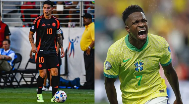 Jornal espanhol diz que James Rodríguez, do SPFC, ofuscou Vinícius Júnior