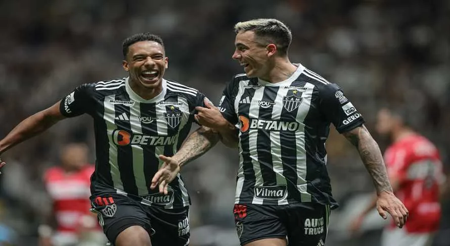 Atlético-MG domina e marca três contra o CRB; assista