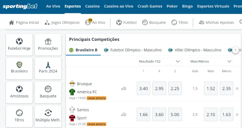 Qual o valor mínimo de depósito na Sportingbet