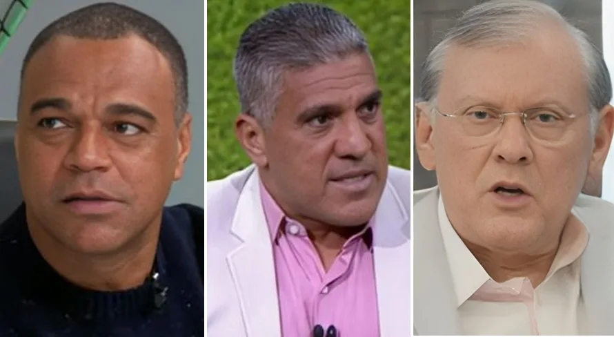 Denílson, Silas e Milton Neves apostam no resultado de Flamengo x Palmeiras