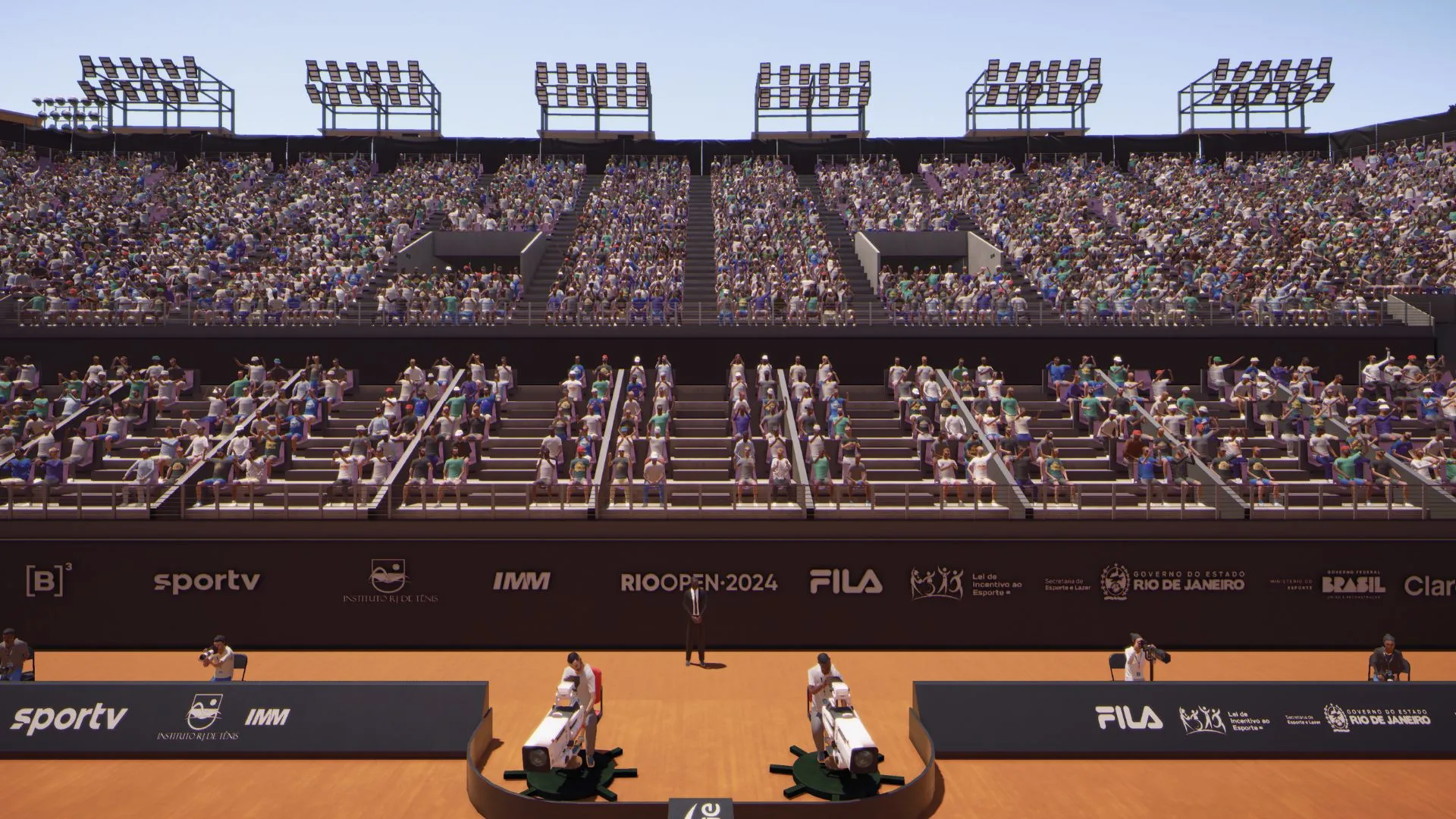 Rio Open: jogo de videogame inclui quadra central do torneio