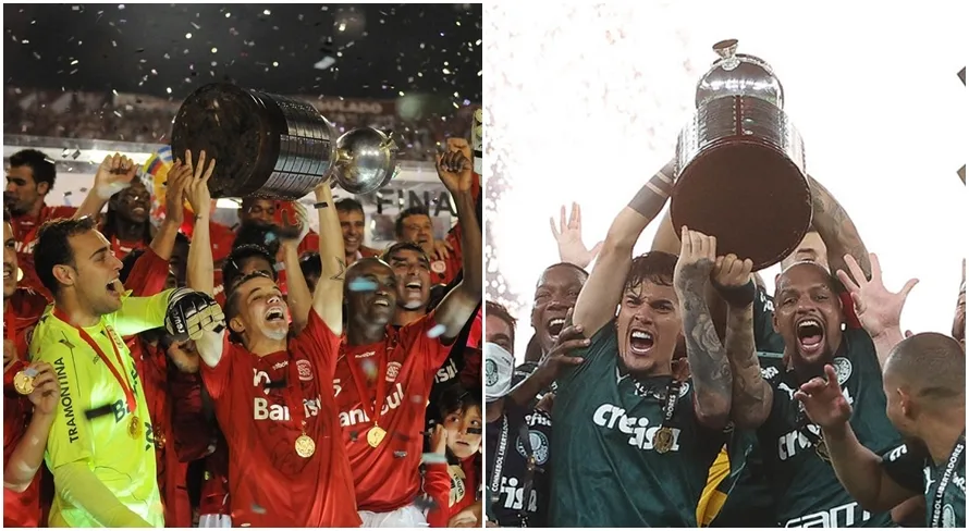 Internacional x Palmeiras marca abismo no número de títulos das equipes